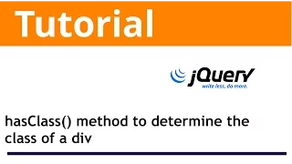 jQuery How to use hasclass to determine the class of a div
