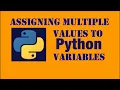Assigning multiple values to Variables-fundamental concepts-Python Programming LEC 7 BY J PARVATHY