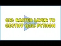 GIS Raster layer to GeoTIFF QGIS Python