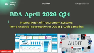 BDA April 2026 Q24 Procurement system Audit Trend Analysis Segregation of duties Audit Sample