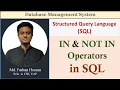 Lec 72 IN NOT IN operators in SQL SQL DBMS Bangla Tutorial