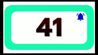 41 Seconds Countdown Timer With Sound Effect COLOR 4K 1080