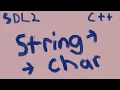 Converting string to const char pointer C