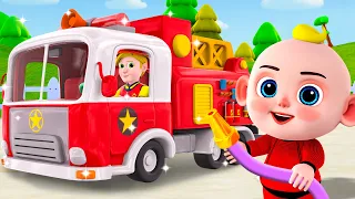Wheels on the Fire Truck Song 🚒🔥 Who Needs Help? The Fire Truck Is Coming! | Fun Kids Song!