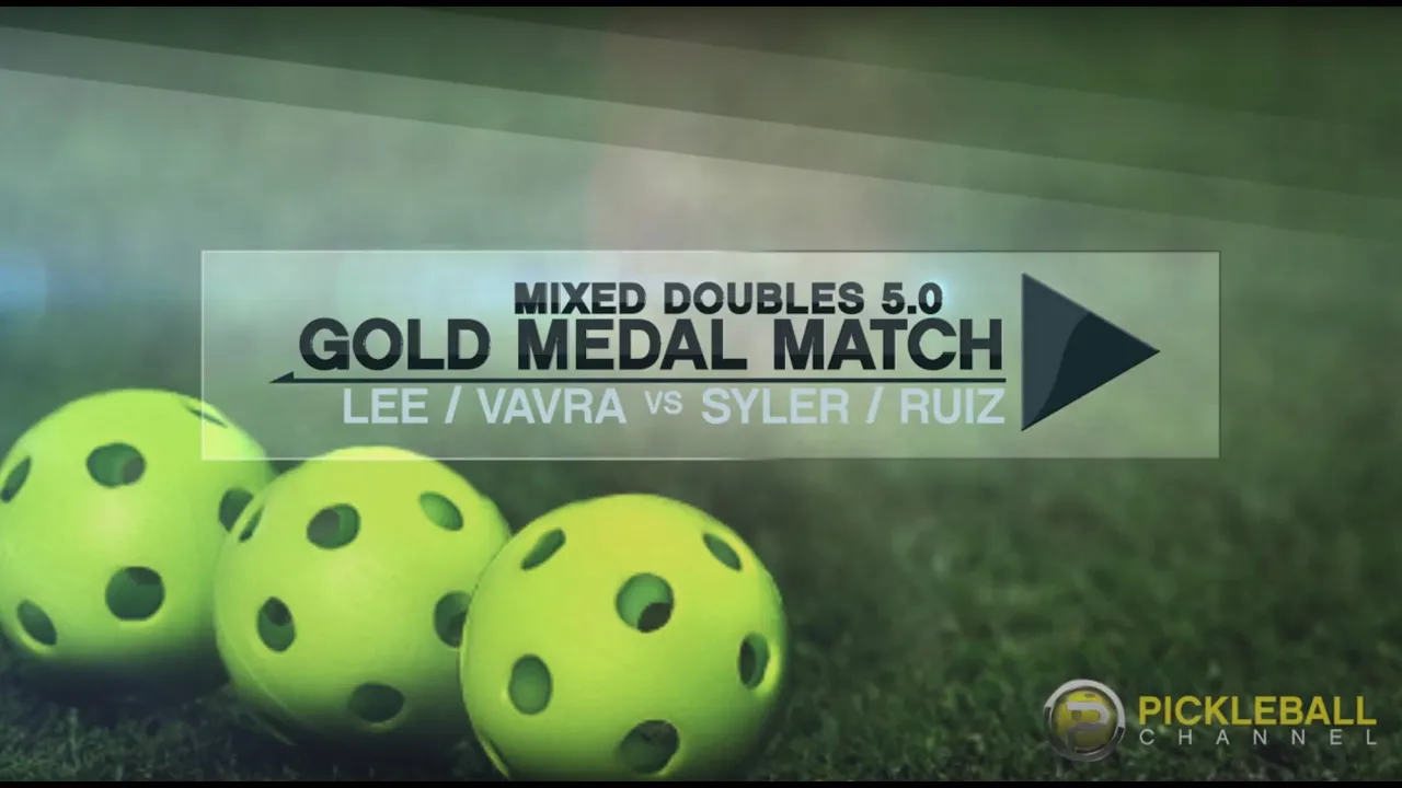 Gold Medal Match: Mixed Doubles 5.0 with Ruiz/Syler vs. Lee/Vavra - State Games of Oregon