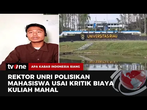 Kritik Biaya Kuliah yang Mahal, Mahasiswa UNRI Dipolisikan Rektor