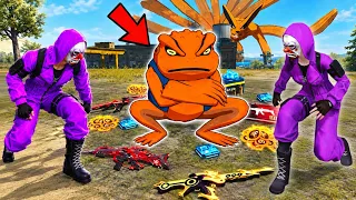 RETO: SOLO PODEMOS USAR EL LOOT DE LOS SAPOS DE NARUTO 😱🐸 FREE FIRE