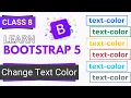 Bootstrap Tutorial Bootstrap Color Classes Bootstrap full course in Class 8