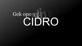 Download Hiphop Jawa - Cidro - Lirik MP3