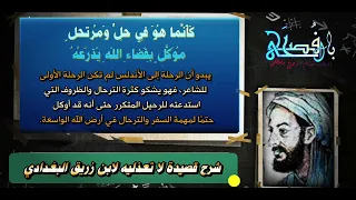 شرح قصيدة لا تعذليه للبغدادي قناة بالفصحى 