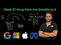 Check If Array Pairs Are Divisible by k Leetcode 1497