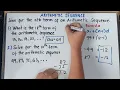 Arithmetic Sequence Solve for the nth term of the given sequence Grade 8 Quarter 1