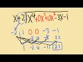 Comparing long division vs synthetic division for polynomials