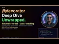 Python Decorators Deep Dive functools wraps Parameterized Class Decorators Ep 24 CodeToAGI