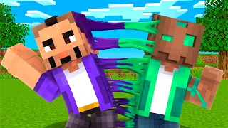 Me Fusioné Con Mi Amigo en Minecraft!