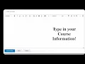 How to Create START HERE Information in D2L BrightSpace