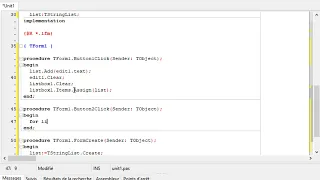 TStringList and ListBox