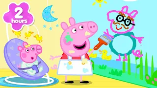 Peppa Decora o Quarto da Evie 🎨 Diversão Criativa 🖼️ | Contos da Peppa | Episódios Completos