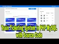 Train Ticketing System in PHP MySQL with Source Code