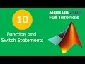 MATLAB Tutorial for Beginners 10 - Function and Switch Statements in MATLAB