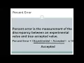 Density and Percent Error Notes