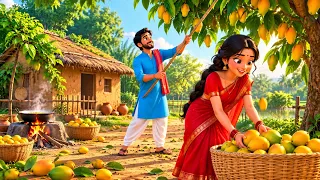 आम बेचने वाले पति पत्नी की बदली किस्मत, देख कर गांव वाले | Hindi Kahaniya #moralstories