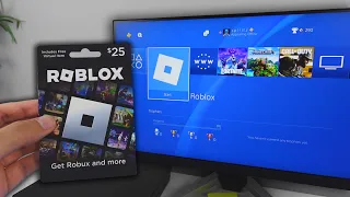 How to REDEEM ROBLOX GIFT CARD on PS4 EASY METHOD