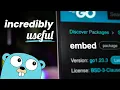 The embed package is a lot more useful than I originally thought