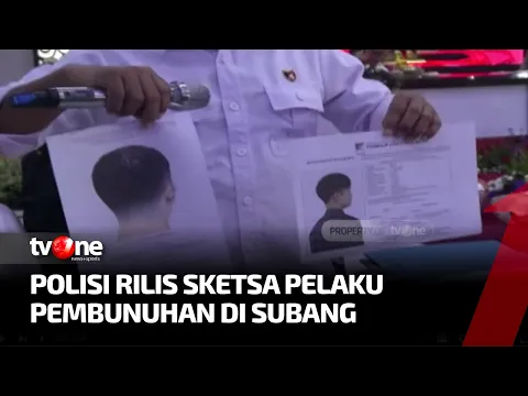 Polisi Rilis Sketsa Pelaku Pembunuhan Ibu dan Anak di Subang