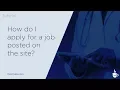 How do I apply for a job posted on DocCafe com