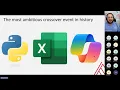 First steps with Advanced Analysis in Python with Copilot for Excel REPLAY 01302025