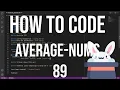 how to code racket 89 - average-nums recursion