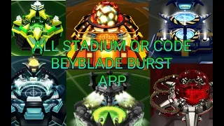 ALL STADIUM QR CODES BEYBLADE BURST APP