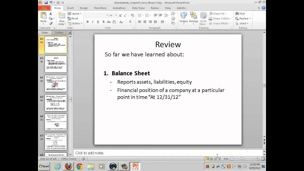 Balance sheet-Intermediate Accounting-Summer 2015(L3)-Professor Bloch