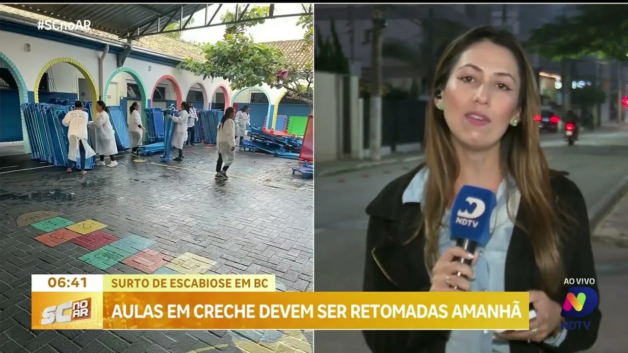 Aulas em creche devem ser retomadas nesta quarta-feira; após surto de escabiose em BC