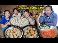 Lagu Homemade Buff MO: MO: Cooking \u0026 eating with my family || Buff momo recipe || New Nepali Village vlog