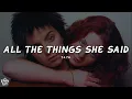 t.A.T.u. - All The Things She Said (Lyrics)