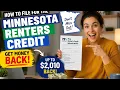 How to file for the Minnesota renters credit