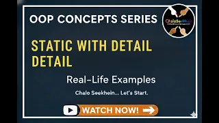 Static Keyword in OOP - Full Explanation with Real-Life Examples SIMPLEST WAY