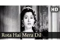 Lagu Rota Hai Mera Dil - Badal 1951 Song - Madhubala - Lata Mangeshkar - Sad Song