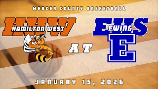 High School Basketball Hamilton West Hornets Boys at Ewing Blue Devils 26