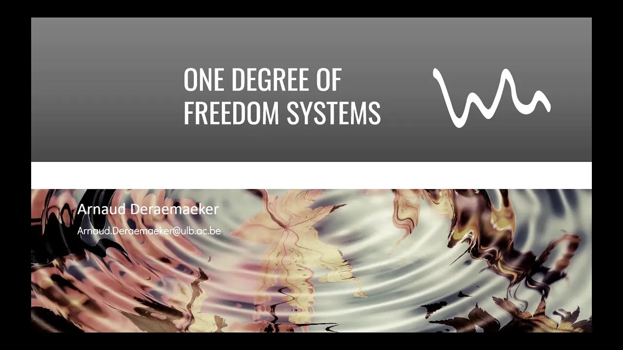 Vibrations - SDOF systems