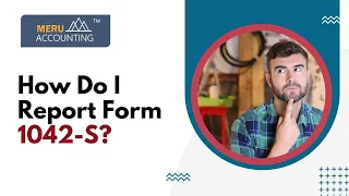 How Do I Report Form 1042-S Form 1042 S Meru Accounting