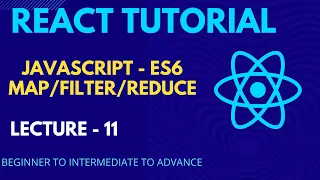 React JS tutorial - 11 JavaScript ES6 Reduce function React full course for beginner