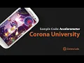 Corona University Accelerometer Sample Code Demo