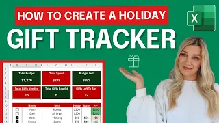 How To Create a Holiday Budget Gift Tracker in Excel