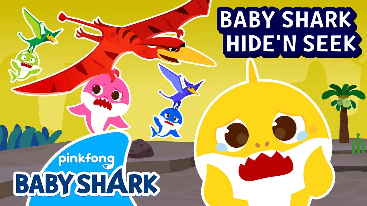 Run Away from the Dinosaurs! ???? | Baby Shark Hide and Seek | Baby Shark Story | Baby Shark Official