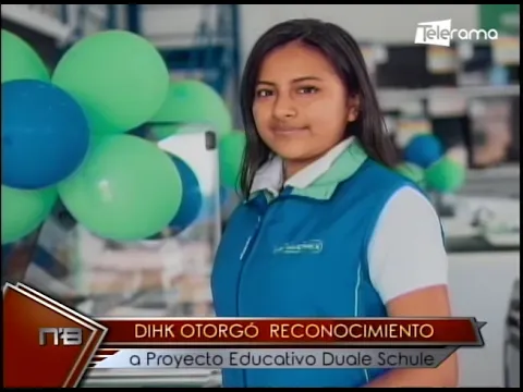 Dihk otorgó reconocimiento a proyecto educativo Daule Schule