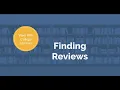 Finding Reviews WHCCD Libraries