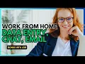 5 EASY NO PHONE Remote Jobs DATA ENTRY Flexible Schedules Work From Home Jobs 2026